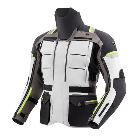 Moto bunda Rebelhorn Cubby V černá/šedá/žlutá - VÝPRODEJ