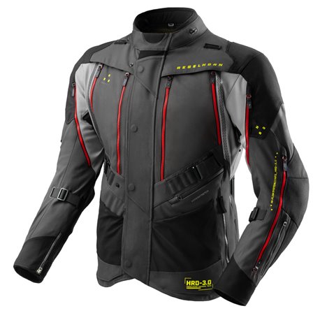 Moto bunda Rebelhorn Hardy 3.0 černá/šedá - VÝPRODEJ