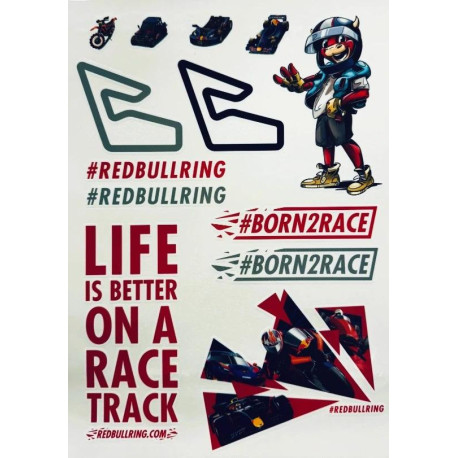 Set samolepek RED BULL RING