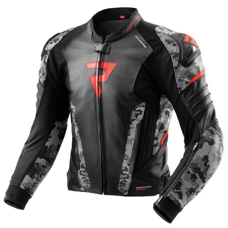 Moto bunda Rebelhorn Veloce černá / červená / šedá
