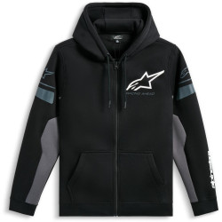 Mikina ESEMEX HOODIE, ALPINESTARS (černá/šedá)