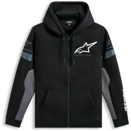 Mikina ESEMEX HOODIE, ALPINESTARS (černá/šedá)