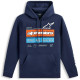 Mikina HARKEN HOODIE, ALPINESTARS (modrá)