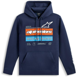 Mikina HARKEN HOODIE, ALPINESTARS (modrá)