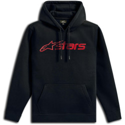 Mikina BLAZE HOODIE 3, ALPINESTARS (černá/red)