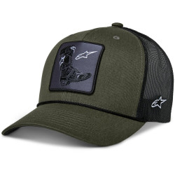 Kšiltovka BOOTED, ALPINESTARS (zelená/černá)