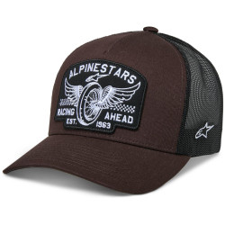 Kšiltovka HERITAGE PATCH, ALPINESTARS (hnědá/černá)