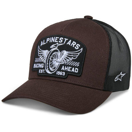 Kšiltovka HERITAGE PATCH, ALPINESTARS (hnědá/černá)