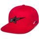 Kšiltovka THICKNESS SNAPBACK, ALPINESTARS (červená)