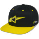 Kšiltovka THICKNESS SNAPBACK, ALPINESTARS (černá/žlutá fluo)