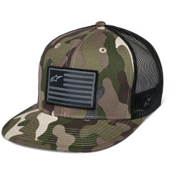 Kšiltovka FLAG FLAT, ALPINESTARS (zelená camo/černá)