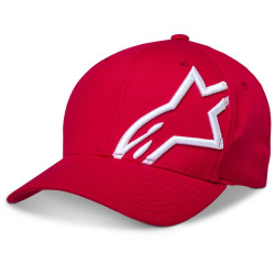 Kšiltovka CORP SHIFT 2, ALPINESTARS (červená/bílá)