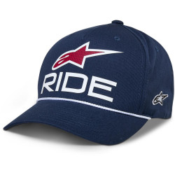 Kšiltovka RIDE COMP SNAPBACK, ALPINESTARS (modrá/bílá/červená)