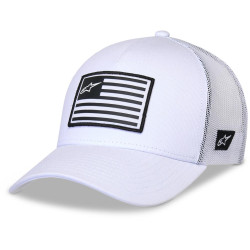 Kšiltovka FLAG SNAP HAT, ALPINESTARS (bílá/bílá)