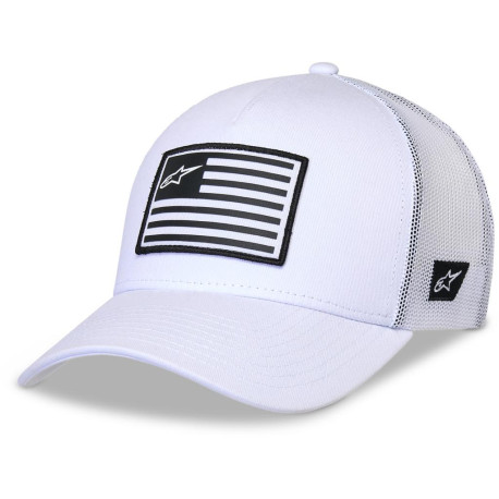 Kšiltovka FLAG SNAP HAT, ALPINESTARS (bílá/bílá)
