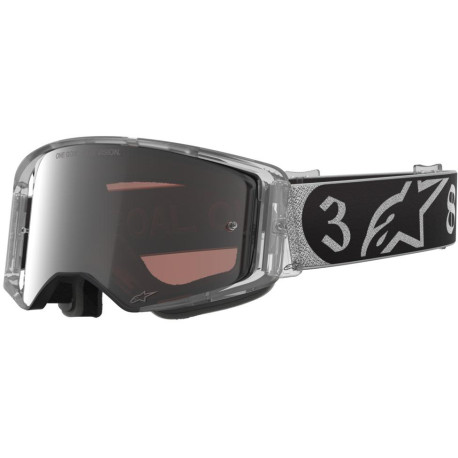 Brýle SUPERTECH VISION DNGR38 XXV, ALPINESTARS (černá/stříbrná, zrcadlové stříbrné plexi) 2026