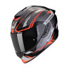 Moto přilba SCORPION EXO-1400 EVO II AIR ACCORD šedo/červená