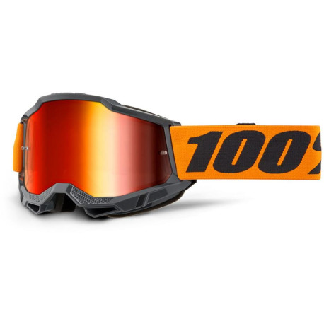 ACCURI 2, 100% brýle Orange, červené plexi