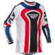 Dres LITE, FLY RACING - USA 2026 (červená/bílá/modrá)