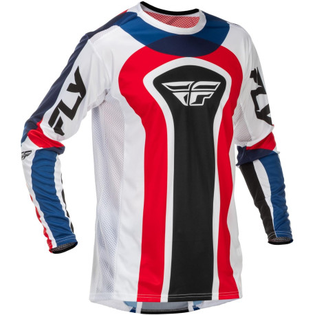Dres LITE, FLY RACING - USA 2026 (červená/bílá/modrá)