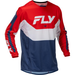 Dres KINETIC, FLY RACING - USA 2026 (červená/bílá/modrá)