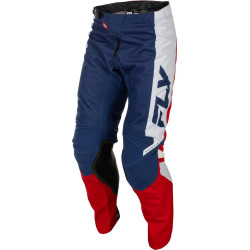 Kalhoty KINETIC, FLY RACING - USA 2026 (červená/bílá/modrá)