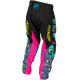 Kalhoty KINETIC MUTANT, FLY RACING - USA dětské 2026 (černá/ multi color)
