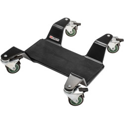 EXTRA HD pojízdná podložka pod hlavní stojan, Q-TECH (nosnost 400 kg, černá)