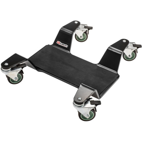 EXTRA HD pojízdná podložka pod hlavní stojan, Q-TECH (nosnost 400 kg, černá)