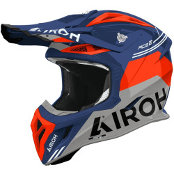 Přilba AVIATOR ACE 2 Fury, AIROH (azurově-červená lesklá) 2026