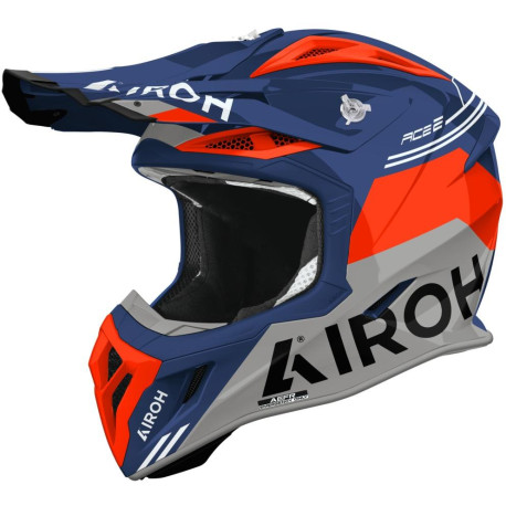 Přilba AVIATOR ACE 2 Fury, AIROH (azurově-červená lesklá) 2026