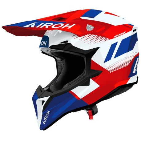 Přilba WRAAAP Vision, AIROH (červeno-modrá lesklá) 2026