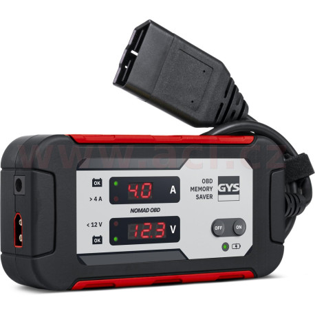 Zařízení pro záložní napájení pří výměně autobaterie GYS NOMAD OBD