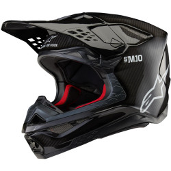 Přilba SUPERTECH S-M10 SOLID FIM verze, ALPINESTARS (lesklý karbon) 2026