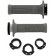 Gripy LOCK-ON D100 (offroad) délka 125/130 mm (4 vačky), DOMINO (šedé)