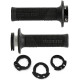 Gripy LOCK-ON D100 (offroad) délka 125/130 mm (4 vačky), DOMINO (černé)