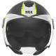 Přilba N182 ROUND, NOX (černá matná, žlutá fluo) 2026