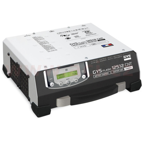 Nabíječka/stabilizovaný zdroj GYSFLASH 125.12 CNT FV 12 V, 20-1500 Ah, 120 A, kablely 5 m