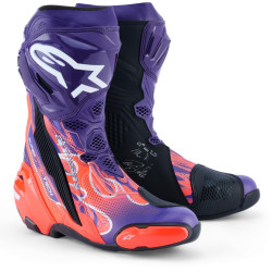 Boty SUPERTECH R VENTED FLYTE limitovaná edice JORGE MARTIN, ALPINESTARS (fialová/červená/černá) 2026