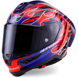 Přilba SUPERTECH R10 FLYTE limitovaná edice JORGE MARTIN, ALPINESTARS (fialová/červená) 2026