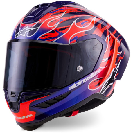 Přilba SUPERTECH R10 FLYTE limitovaná edice JORGE MARTIN, ALPINESTARS (fialová/červená) 2026