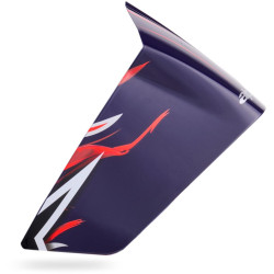 Aerodynamický spoiler pro přilby SUPERTECH R10 FLYTE racing profil, ALPINESTARS (modrá/červená/bílá matná)
