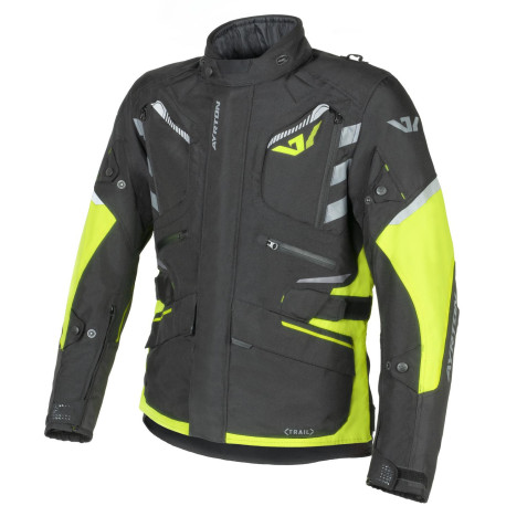 Bunda Trail, AYRTON (černá/žlutá fluo/šedá) 2026