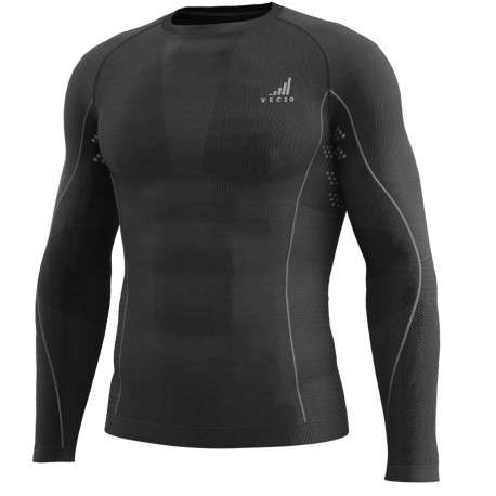 Funkční triko s dlouhým rukávem K-MERINO, unisex TECSO (černá)