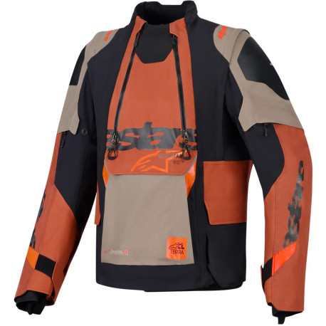 Bunda HALO PRO DRYSTAR XF, ALPINESTARS (světle hnědá/tmavě oranžová/černá) 2026