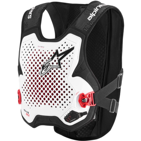 Airbagová vesta TECH-AIR®MX PLASMA system, ALPINESTARS (bílá/černá/červená) 2026