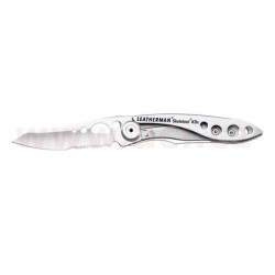 LEATHERMAN SKELETOOL KBx SILVER - zavírací nůž s otvírákem lahví, kombinovaná čepel