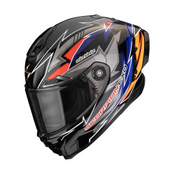 Moto přilba SCORPION EXO-RACE AIR MOVE ON FIM2 černo/modro/oranžová