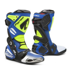 Moto boty FORMA ICE PRO replica ANDREA LOCATELLI tmavě modro/fluo žluté