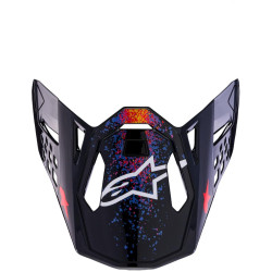 Kšilt pro přilby SUPERTECH S-M10 limitovaná edice BLACK HOLE, ALPINESTARS (černá/multicolor, verze ECE22.06) 2026